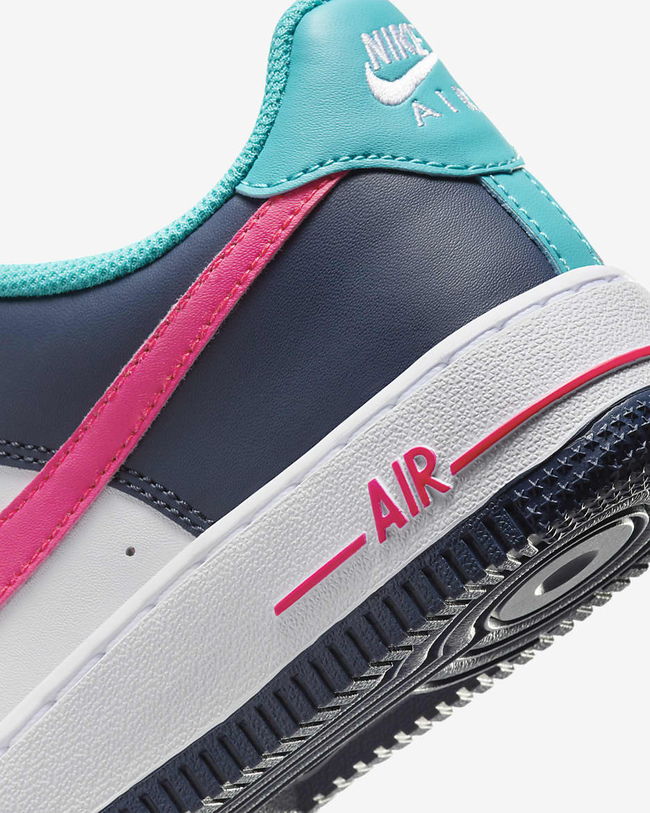 Blue pink and black air force ones on sale